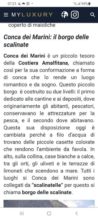 La Casina Del Pennolo, Casa Stani 60 Mq. Villa Conca dei Marini Kültér fotó